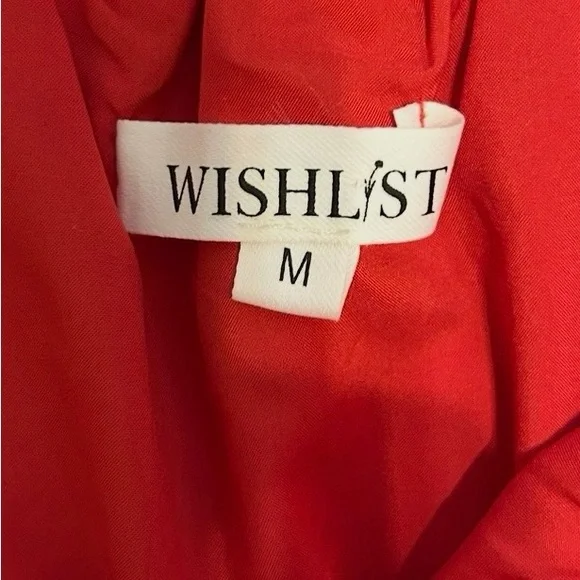 Wishlist Red Satin Bubble Mini Skirt Size M - Picture 4 of 7